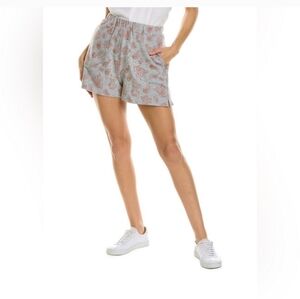 Johnny Was Nautical Soft Grey French Terry Poly-Cotton Blend Shorts XL